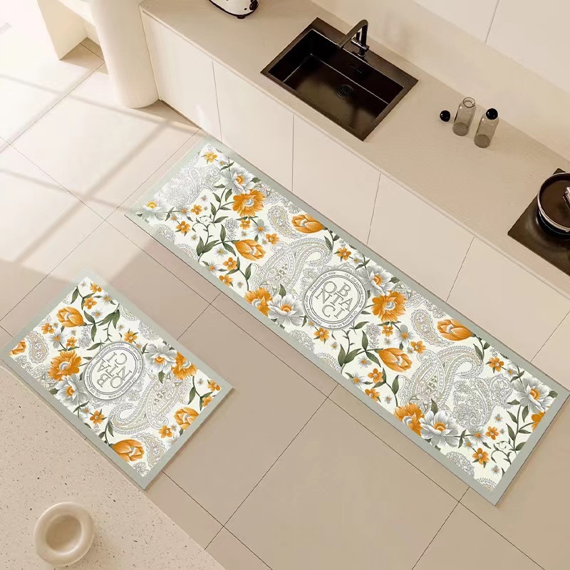 Кожена кухненска подложка за пода – водоустойчива, против подхлъзване, ръчно пране, персонализируема, за входа