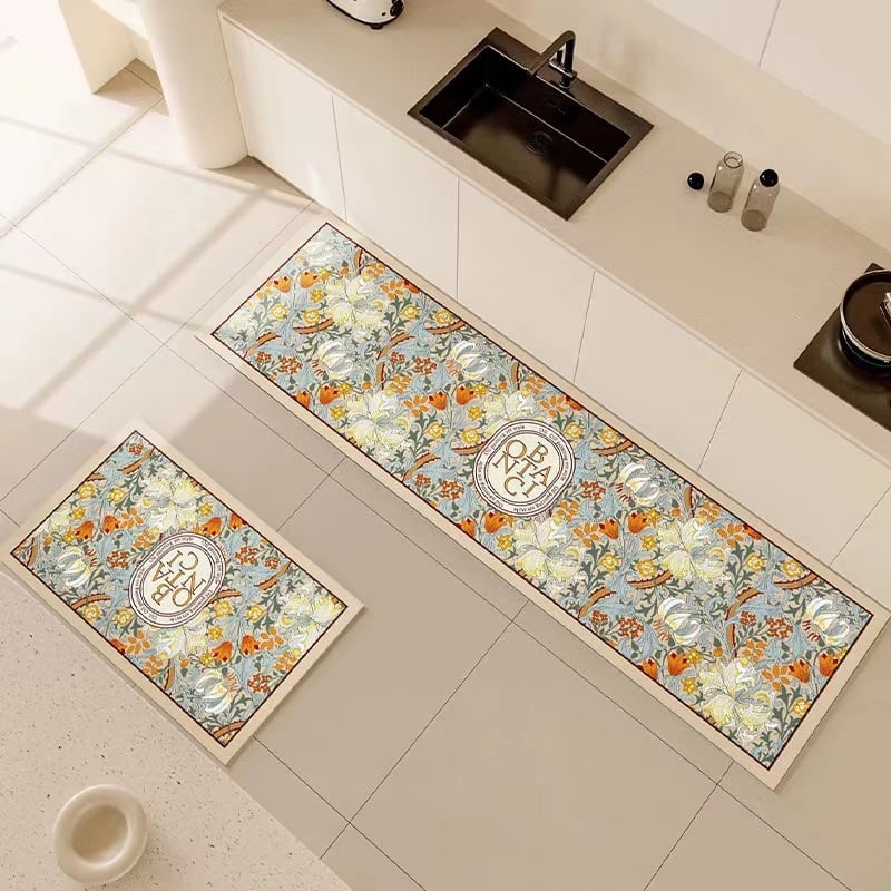 Кожена кухненска подложка за пода – водоустойчива, против подхлъзване, ръчно пране, персонализируема, за входа