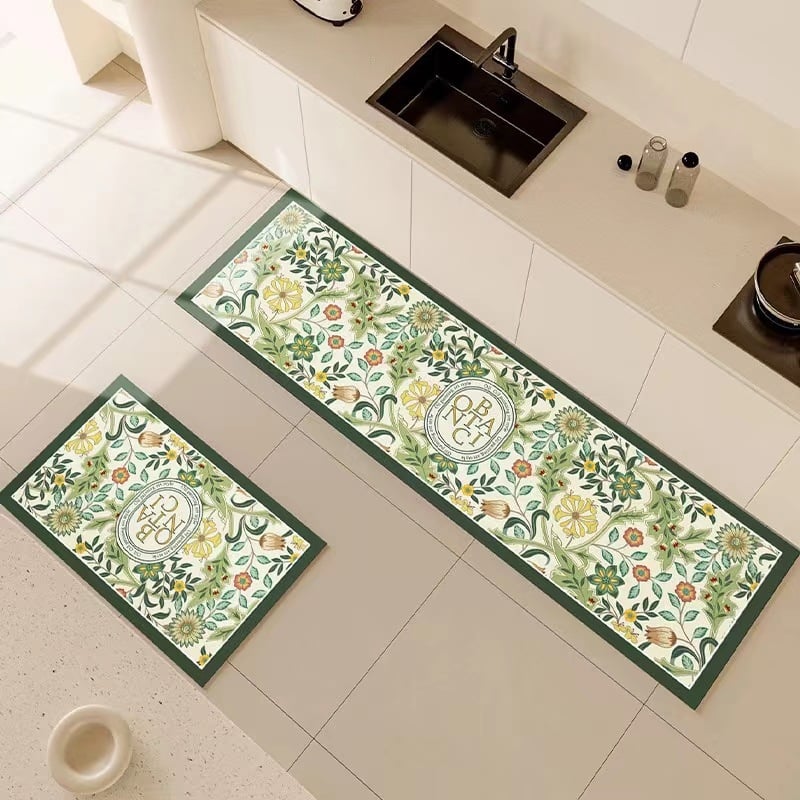 Кожена кухненска подложка за пода – водоустойчива, против подхлъзване, ръчно пране, персонализируема, за входа