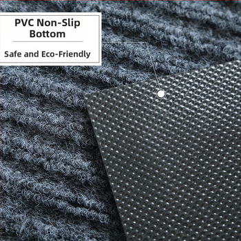 Входна подложка за пода – Полиестерни влакна, машинно тъкана, квадратна форма, едноцветен модел, миеща се