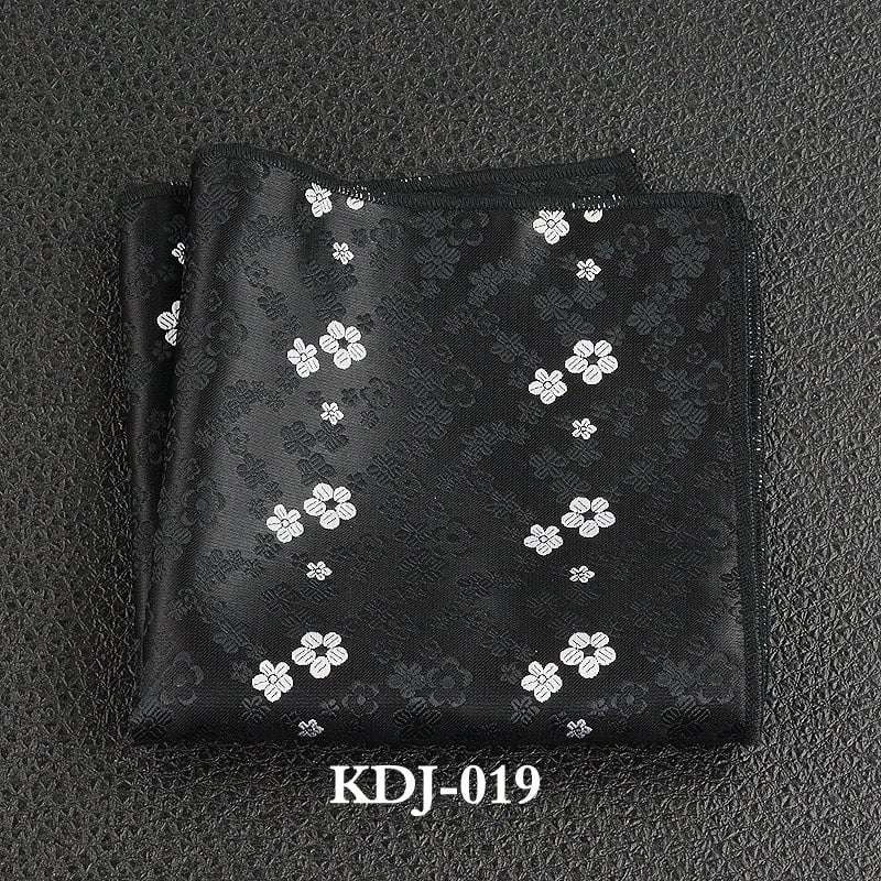 Μαντηλάκι τσέπης με φλοράλ τζακάρντ, πολυεστερικό-σίλκ, για επίσημο βραδινό ντύσιμο, Άνοιξη 2023