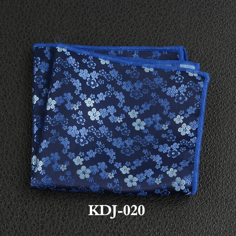 Μαντηλάκι τσέπης με φλοράλ τζακάρντ, πολυεστερικό-σίλκ, για επίσημο βραδινό ντύσιμο, Άνοιξη 2023