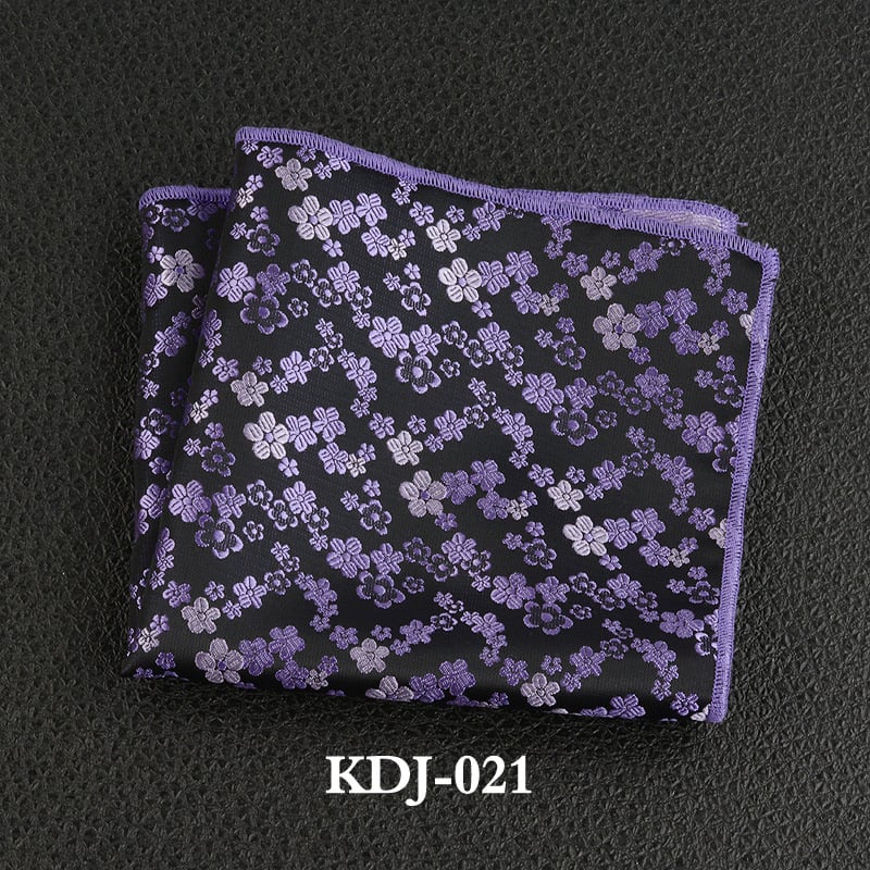 Μαντηλάκι τσέπης με φλοράλ τζακάρντ, πολυεστερικό-σίλκ, για επίσημο βραδινό ντύσιμο, Άνοιξη 2023