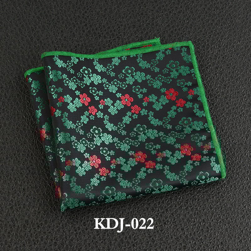 Μαντηλάκι τσέπης με φλοράλ τζακάρντ, πολυεστερικό-σίλκ, για επίσημο βραδινό ντύσιμο, Άνοιξη 2023