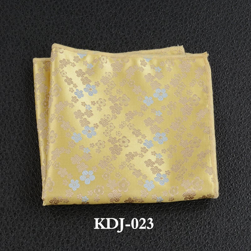 Μαντηλάκι τσέπης με φλοράλ τζακάρντ, πολυεστερικό-σίλκ, για επίσημο βραδινό ντύσιμο, Άνοιξη 2023