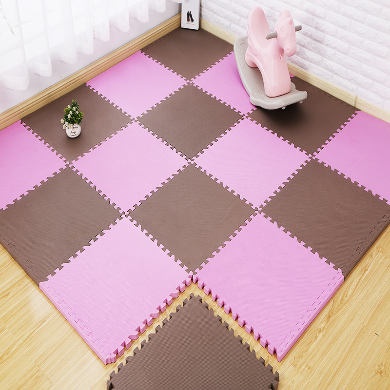 Интерлокиращи фоам плочки 30×30 см, 20 броя, детска подложка за пълзене за хол и спалня