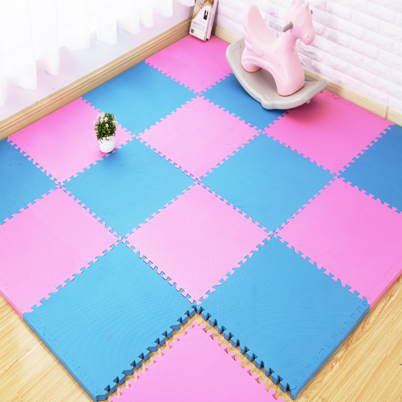 Интерлокиращи фоам плочки 30×30 см, 20 броя, детска подложка за пълзене за хол и спалня