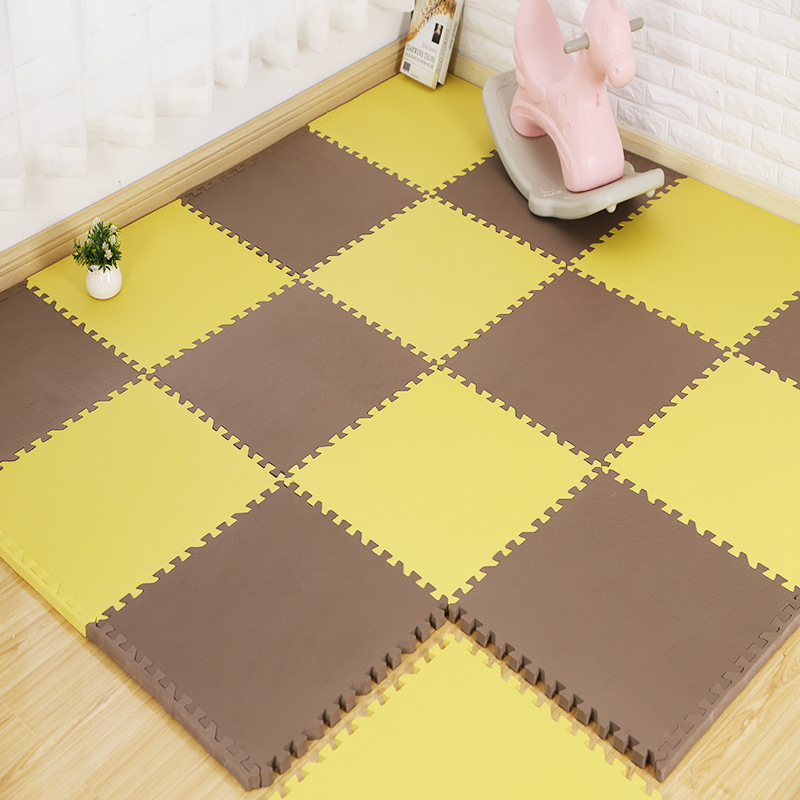 Интерлокиращи фоам плочки 30×30 см, 20 броя, детска подложка за пълзене за хол и спалня