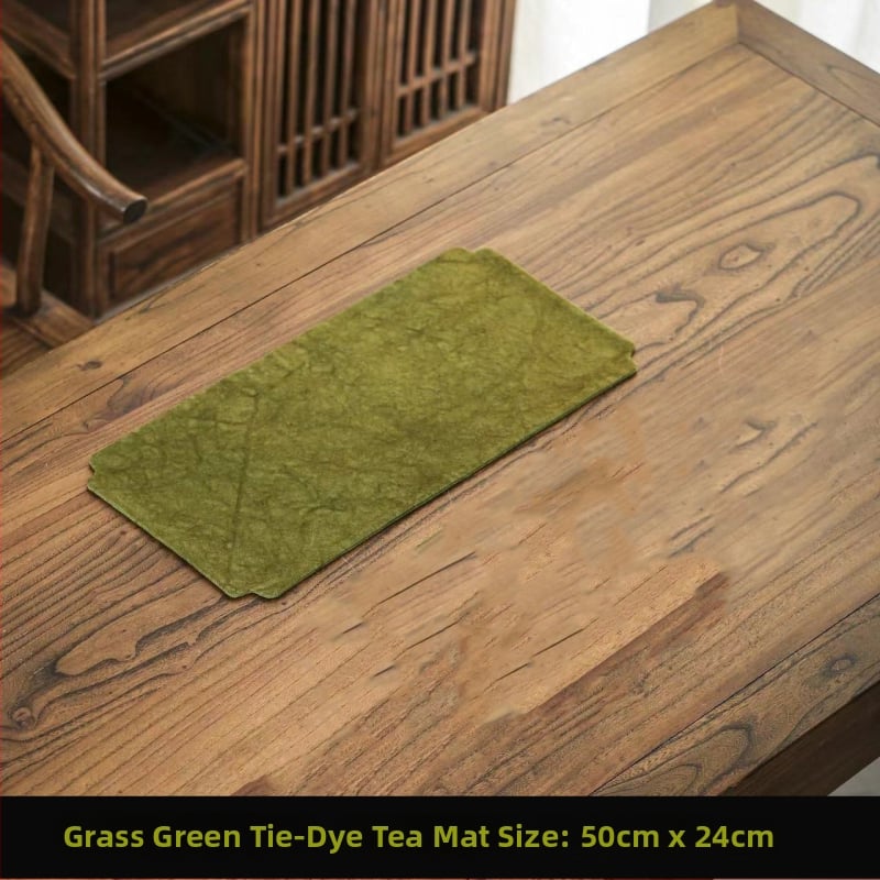 Флаг за маса, ленен плат (80% лен, 20% ацетатни влакна), едноцветен модел, стил Нов Китайски стил