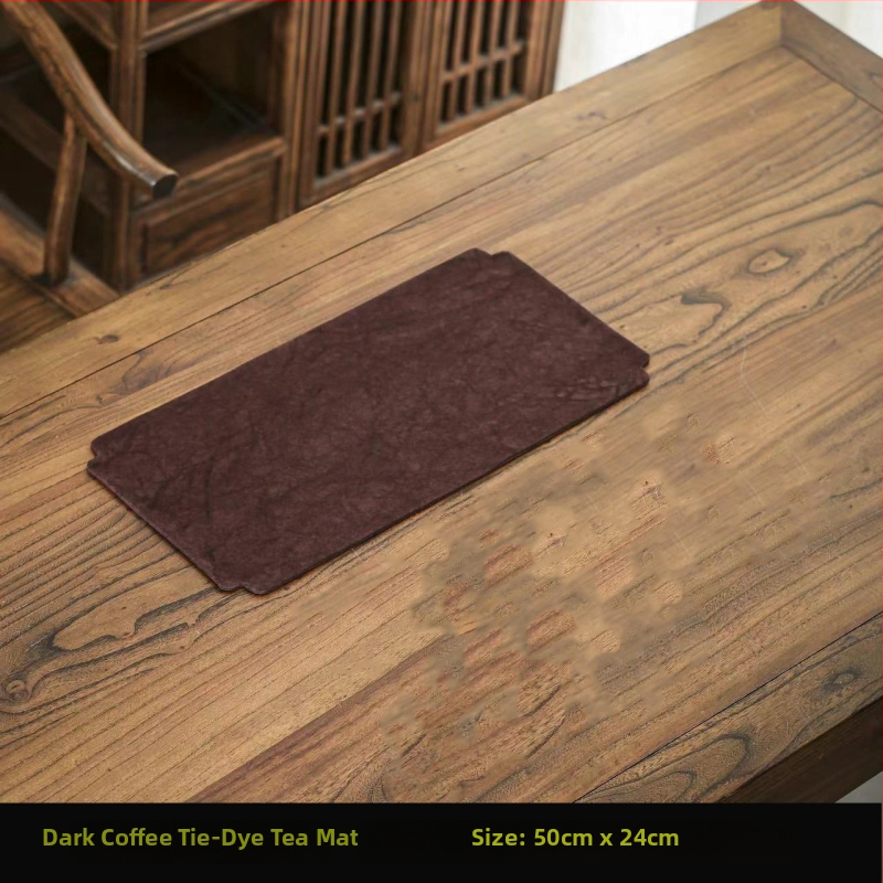 Флаг за маса, ленен плат (80% лен, 20% ацетатни влакна), едноцветен модел, стил Нов Китайски стил