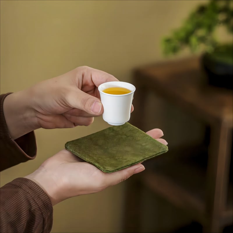 Флаг за маса, ленен плат (80% лен, 20% ацетатни влакна), едноцветен модел, стил Нов Китайски стил