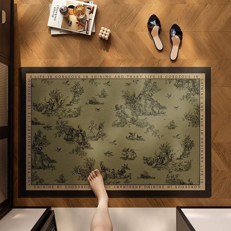 Входна подложка за врата – водопоглъщаща, бързосъхнеща, миеща се, не хлъзгаща се, минималистичен стил