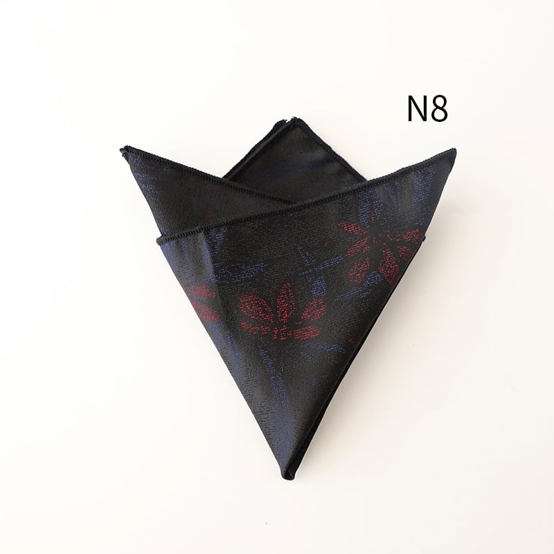 Doris.TD Χαρτοπετσέτα τσέπης – πολυεστερική ίνα, βραδινό ύφος, ζακάρντ, μοτίβο με σπασμένα λουλούδια, άνοιξη 2025