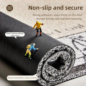 PVC подложка за вход за вътрешна употреба, антихлъзгаща, квадратна, с копринена навивка и анимационен принт