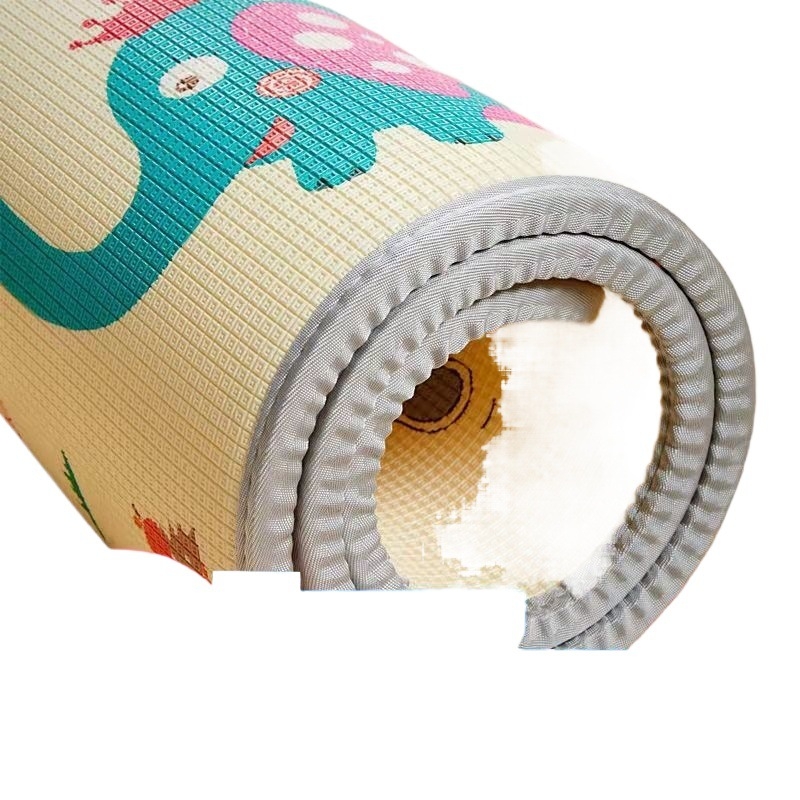 Подложка за лазене, правоъгълна, модел трева, балонна пяна, ръчно плетена, миеща се (Материал: балонна пяна; Занаят: ръчно плетене; Форма: правоъгълник; Модел: трева; Поддръжка: мие се)