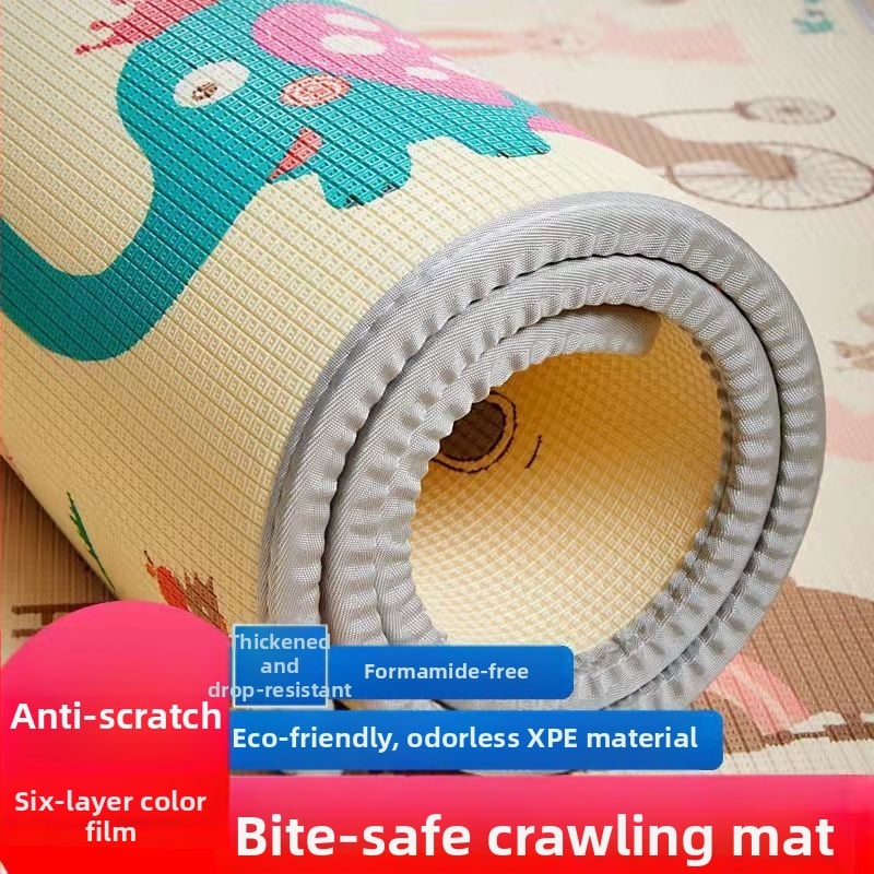 Подложка за лазене, правоъгълна, модел трева, балонна пяна, ръчно плетена, миеща се (Материал: балонна пяна; Занаят: ръчно плетене; Форма: правоъгълник; Модел: трева; Поддръжка: мие се)