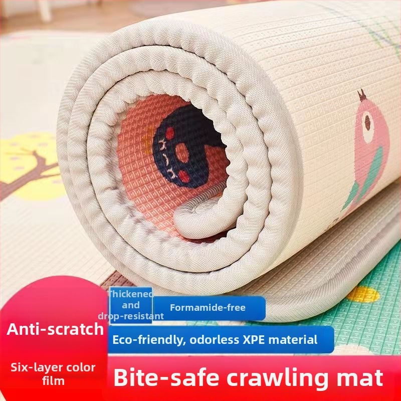 Подложка за лазене, правоъгълна, модел трева, балонна пяна, ръчно плетена, миеща се (Материал: балонна пяна; Занаят: ръчно плетене; Форма: правоъгълник; Модел: трева; Поддръжка: мие се)