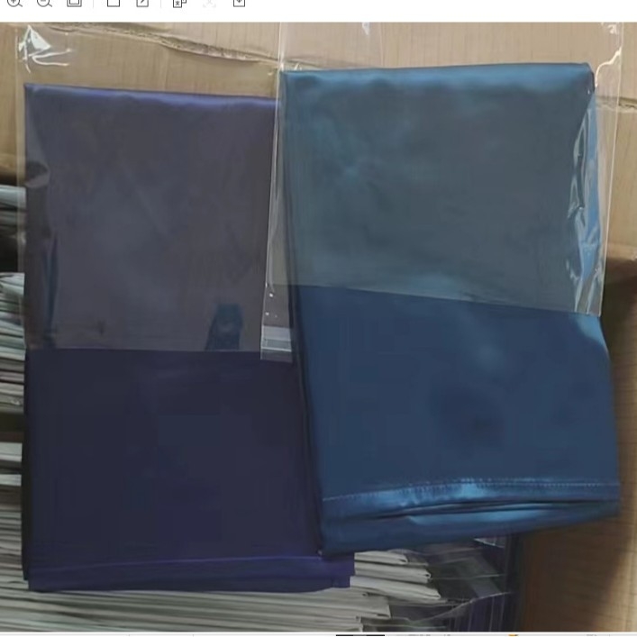Dud selyem párnahuzat pánttal, egy réteg, lélegző selyem