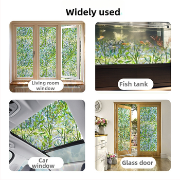 Elektrostatiskā logu plēve privātumam ar režģa rakstu, caurspīdīgs PET materiāls, piemērots viesistabai, guļamistabai, vannas istabai un balkonam