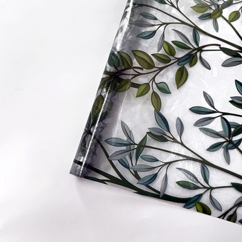 Elektrostatiskā logu plēve privātumam ar režģa rakstu, caurspīdīgs PET materiāls, piemērots viesistabai, guļamistabai, vannas istabai un balkonam