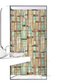 Stikla loga filma bez līmes, matēts ziedu motīvs, PVC, pašlīmējošs, Eiropas stila apglezots dizains