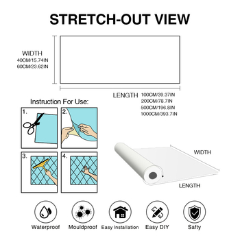 Samoljepljiva naljepnica s teksturom drveta na zid od PET-a s slojem aluminijske folije, geometrijski uzorak, 5+ komada, otporna na ulje, za ormariće i namještaj, moderni minimalistički stil