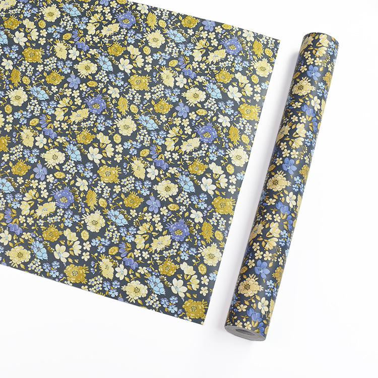 Virágos mintázatú öntapadós PVC tapéta falakhoz és bútorokhoz, vízálló, modern minimalist stílus