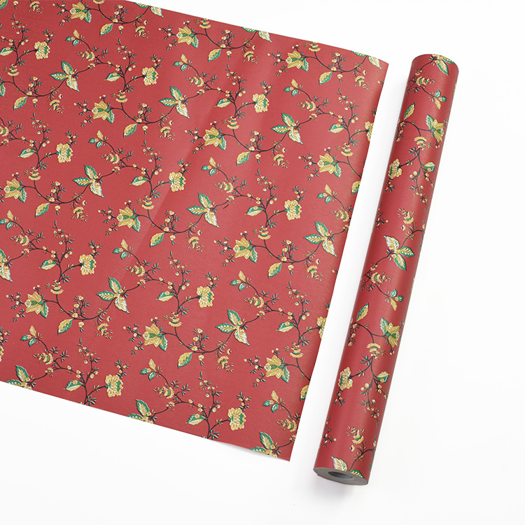 Virágos mintázatú öntapadós PVC tapéta falakhoz és bútorokhoz, vízálló, modern minimalist stílus