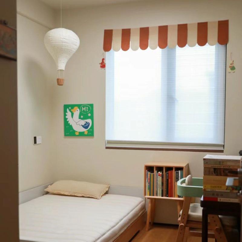 3D zidna naljepnica u šumskom stilu, prugasti uzorak; (Materijal: netkana tkanina; Funkcija: vatrootporna; Tip: 3D zidna naljepnica; Prostor: dječja soba)