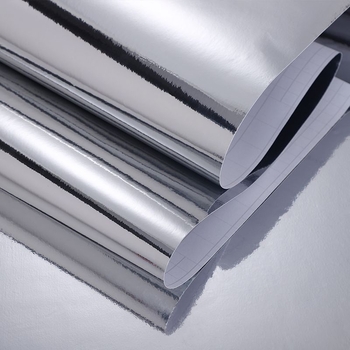 Dekorativna PVC ogledalna naljepnica za zid, samoljepljiva, vodootporna, reflektirajući akcent s perlicama, 1 komad