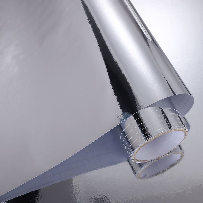 Dekorativna PVC ogledalna naljepnica za zid, samoljepljiva, vodootporna, reflektirajući akcent s perlicama, 1 komad