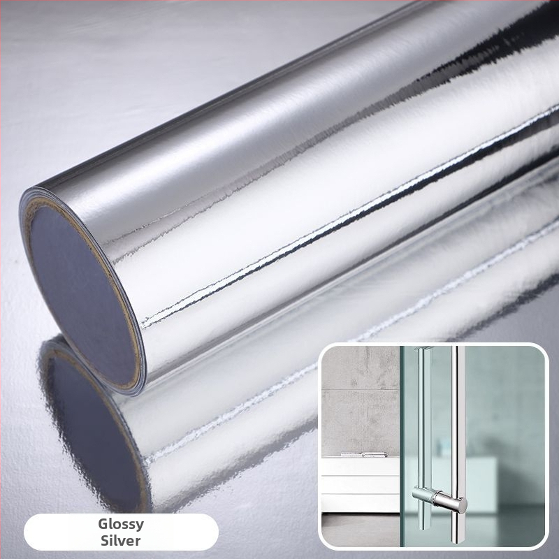 Dekorativna PVC ogledalna naljepnica za zid, samoljepljiva, vodootporna, reflektirajući akcent s perlicama, 1 komad