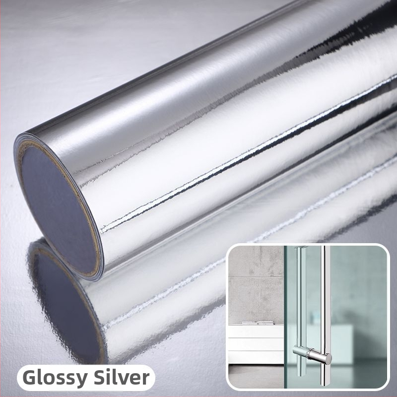 Dekorativna PVC ogledalna naljepnica za zid, samoljepljiva, vodootporna, reflektirajući akcent s perlicama, 1 komad