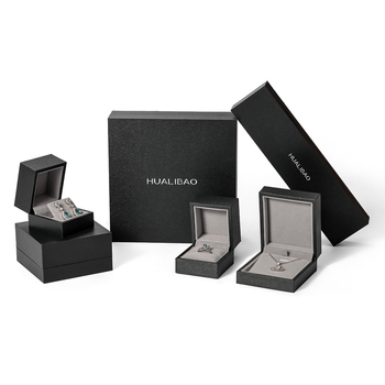 Papirnata kutija za pakiranje nakita od papira s debelim rubom i pravokutnim dizajnom te uzorom borovih iglica, za ogrlicu, prsten, naušnicu ili privjesak