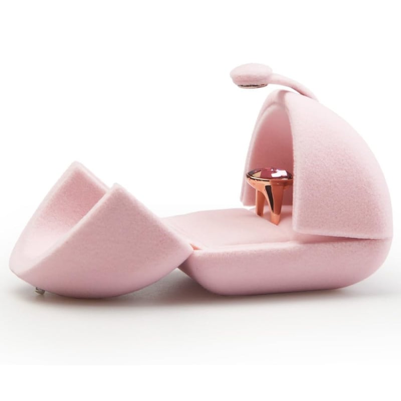 Dvostrano otvorena kutija za nakit od flanelе – pretinci za prstene, privjeske, ogrlice, narukvice i naušnice, neovisna bijela kutija (Kanees)