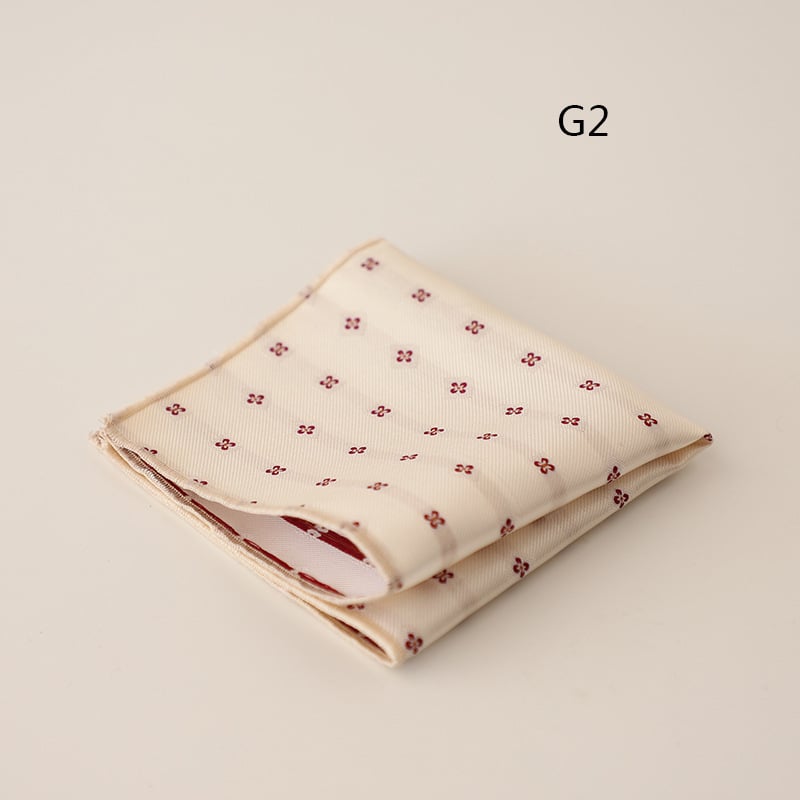 Pocket square για άνδρες, jacquard ριγέ σχέδιο, πολυεστερικό ύφασμα, επαγγελματικό στυλ