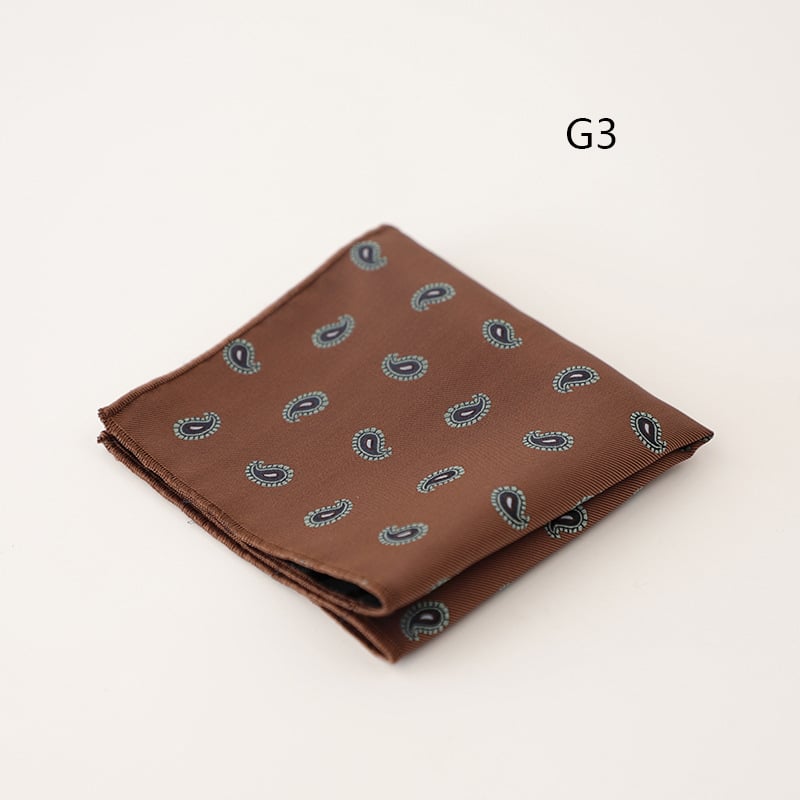 Pocket square για άνδρες, jacquard ριγέ σχέδιο, πολυεστερικό ύφασμα, επαγγελματικό στυλ
