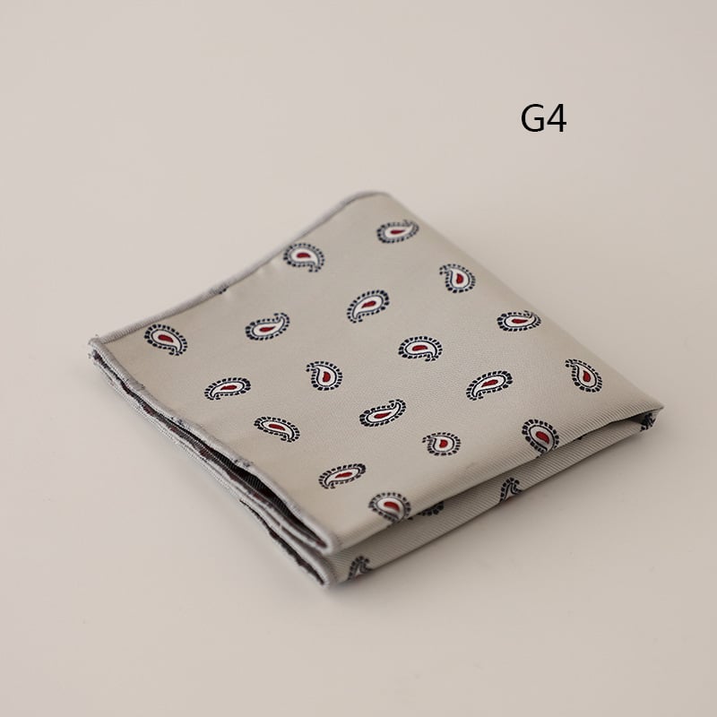 Pocket square για άνδρες, jacquard ριγέ σχέδιο, πολυεστερικό ύφασμα, επαγγελματικό στυλ