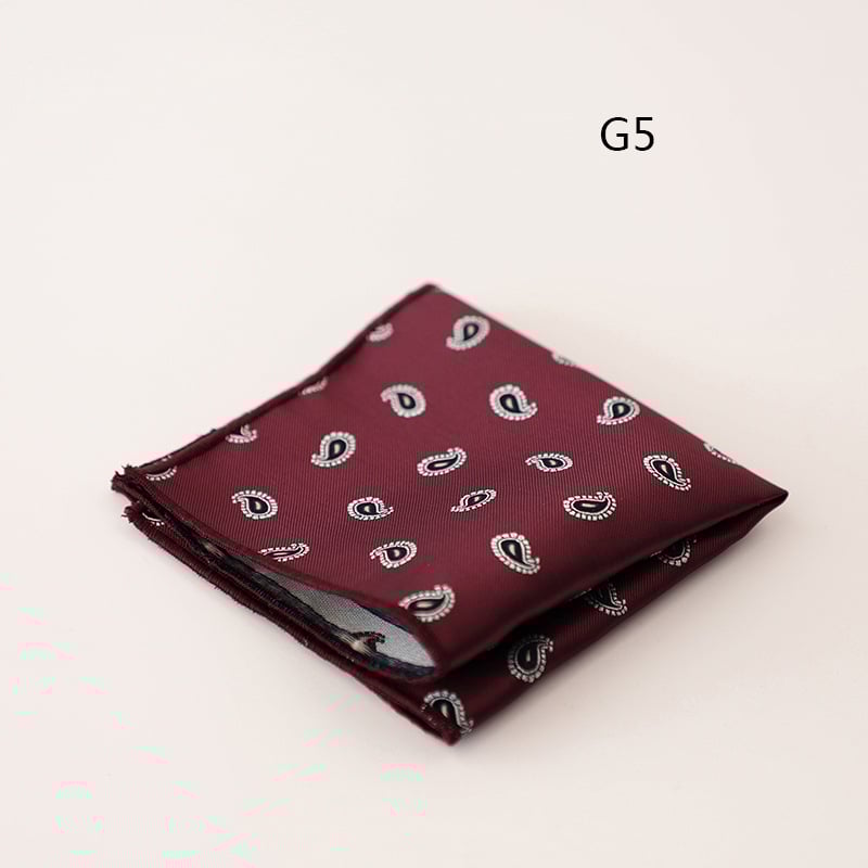 Pocket square για άνδρες, jacquard ριγέ σχέδιο, πολυεστερικό ύφασμα, επαγγελματικό στυλ