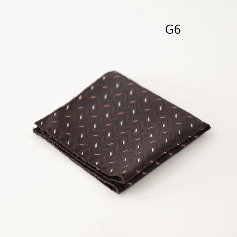 Pocket square για άνδρες, jacquard ριγέ σχέδιο, πολυεστερικό ύφασμα, επαγγελματικό στυλ