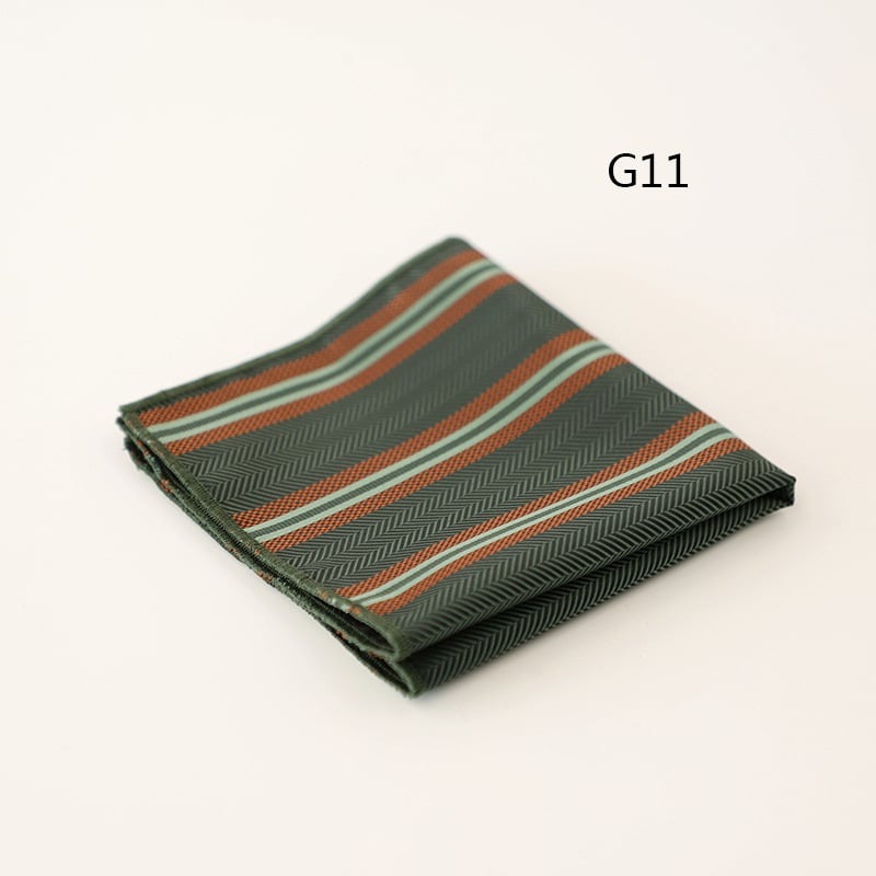 Pocket square για άνδρες, jacquard ριγέ σχέδιο, πολυεστερικό ύφασμα, επαγγελματικό στυλ