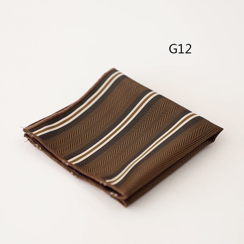 Pocket square για άνδρες, jacquard ριγέ σχέδιο, πολυεστερικό ύφασμα, επαγγελματικό στυλ