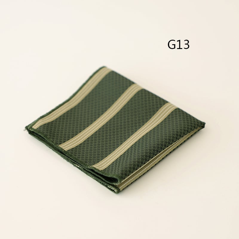 Pocket square για άνδρες, jacquard ριγέ σχέδιο, πολυεστερικό ύφασμα, επαγγελματικό στυλ