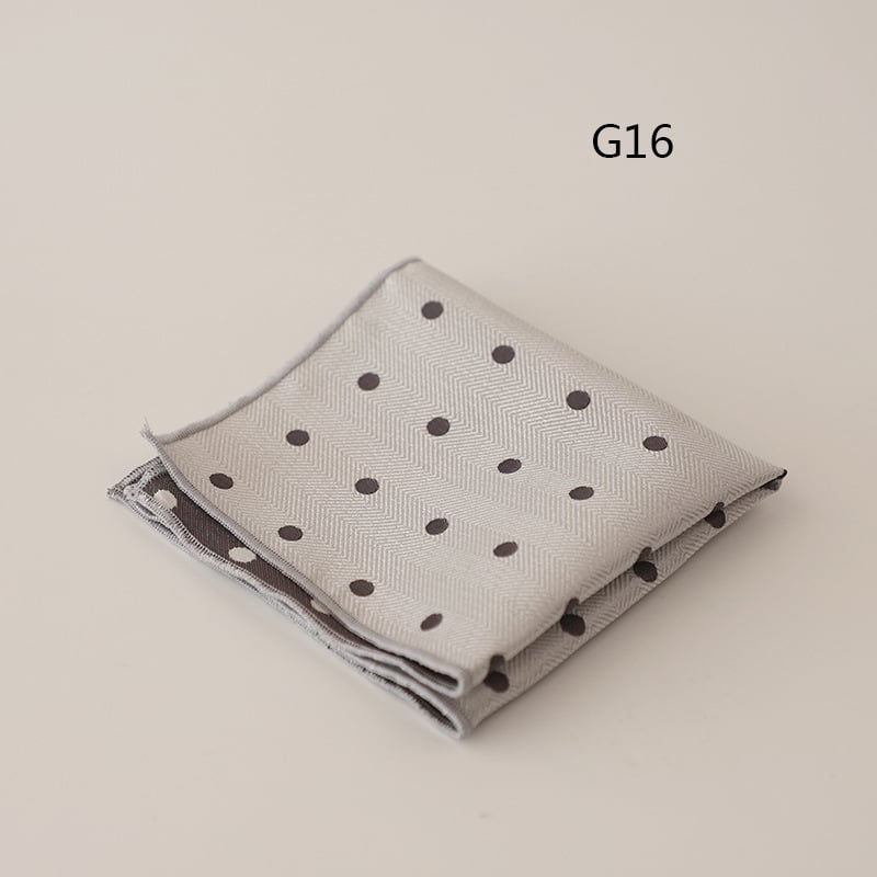 Pocket square για άνδρες, jacquard ριγέ σχέδιο, πολυεστερικό ύφασμα, επαγγελματικό στυλ