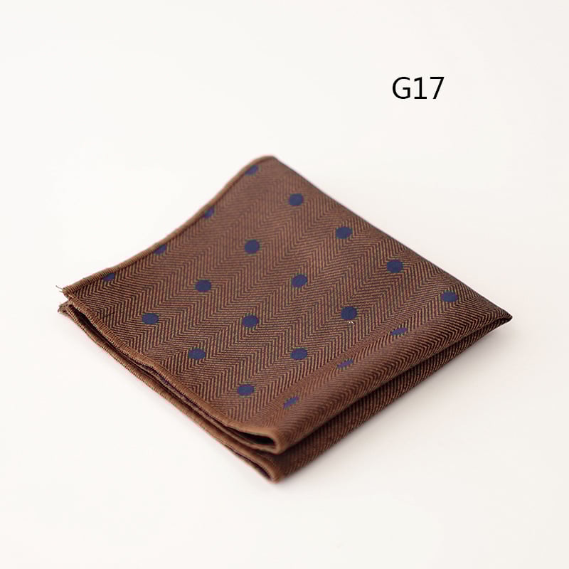 Pocket square για άνδρες, jacquard ριγέ σχέδιο, πολυεστερικό ύφασμα, επαγγελματικό στυλ