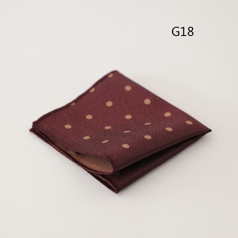 Pocket square για άνδρες, jacquard ριγέ σχέδιο, πολυεστερικό ύφασμα, επαγγελματικό στυλ