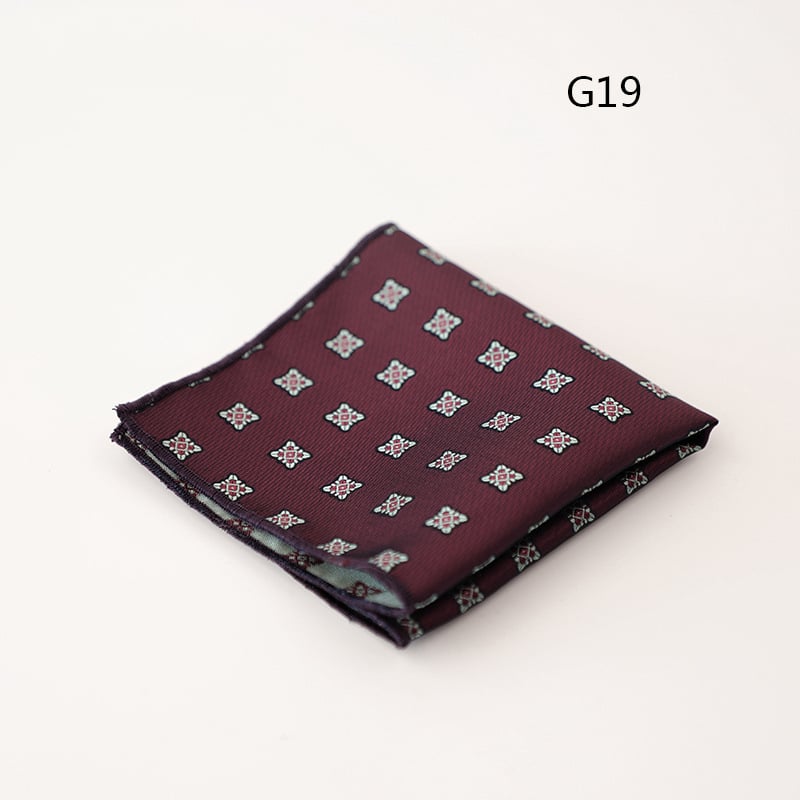 Pocket square για άνδρες, jacquard ριγέ σχέδιο, πολυεστερικό ύφασμα, επαγγελματικό στυλ