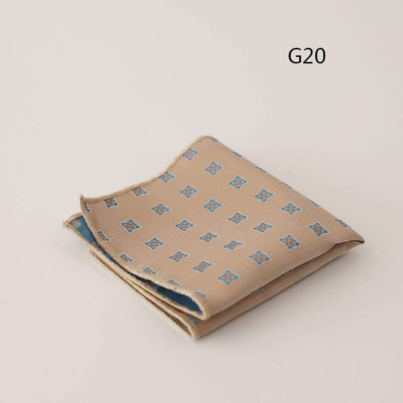 Pocket square για άνδρες, jacquard ριγέ σχέδιο, πολυεστερικό ύφασμα, επαγγελματικό στυλ