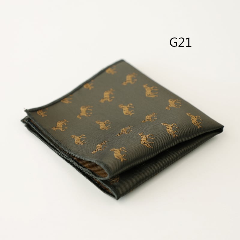 Pocket square για άνδρες, jacquard ριγέ σχέδιο, πολυεστερικό ύφασμα, επαγγελματικό στυλ