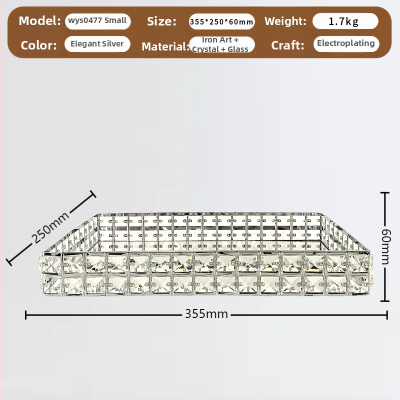 Стъклена чиния за плодове в стил лайт лукс ретро, пускане през зимата 2024, лицензионна частна марка